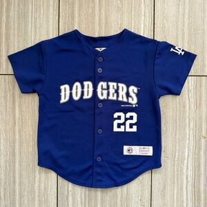 MLB Genuine Merchandise Los Angeles Dodgers Clayton Kershaw #22 Blue Kids XS
